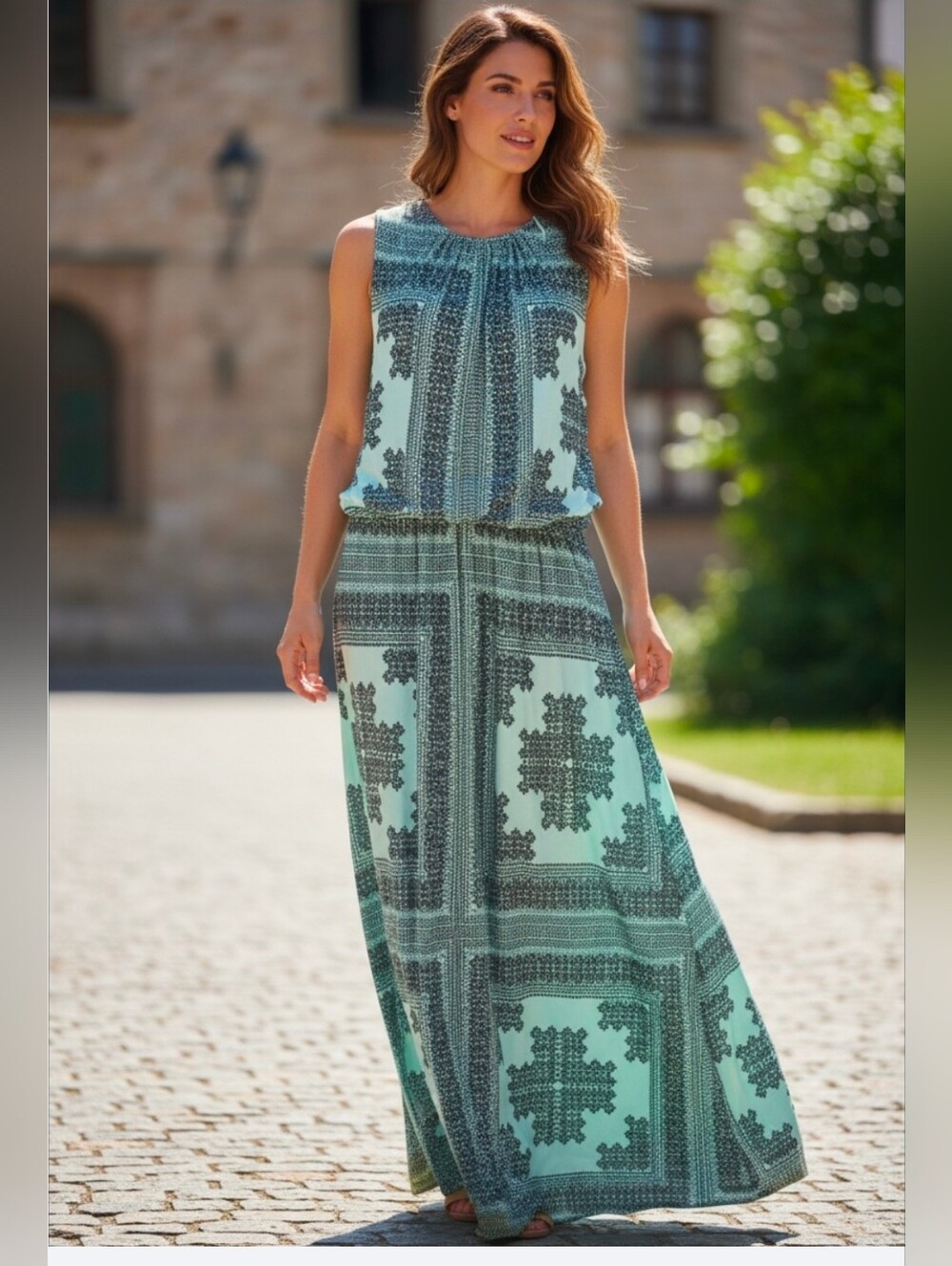 Boho London Times Minty Blue Grecian Maxi Dress. Perfect For Spring/Summer. 12.